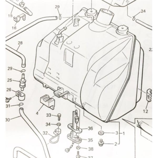 VMAX1200(3UF)　フューエルタンク　(ガソリンタンク　燃料タンク)　図中(1番)　1FK-...