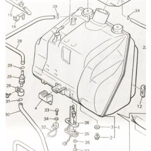 ホンダ（HONDA） CB750K1 フューエルタンクエンブレム＆ナット 1台分