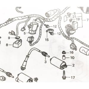 VTR250(MC33)　レギュレートレクチファイヤー(レギュレター)　図中(5番)　31600-M...