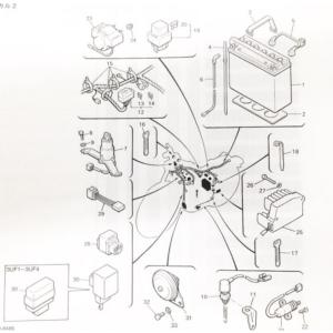 VMAX1200(3UF)　レギュレーター　(レクチファイア　レギュレター　レクチファイヤ)　図中(25番)　3JP-81960-01 (3JP-81960-00　より品番統一)｜sps310