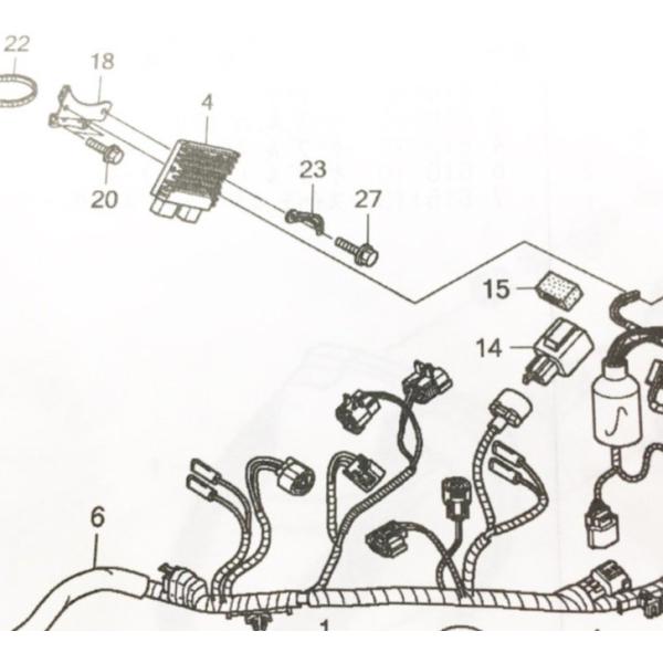 VTR250（ＭＣ３３)　レギュレートレクチファイヤー(レギュレター)　図中(4番)　31600-M...