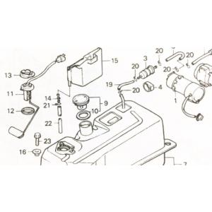 フュージョン(MF02)　フューエルポンプ　図中(1番)　16710-KS4-015　(16710-...