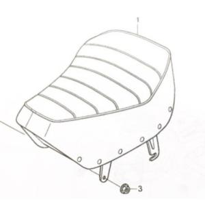 モンキー50周年スペシャル(AB27)　黒/メッキ用シートCOMP(チェックシート)　図中(1番)　...