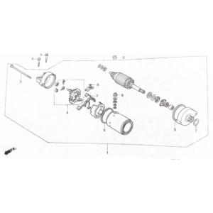 CBR1100XXブラックバード(SC35国内仕様)　セルモーター　(スターターモーター　スターティ...