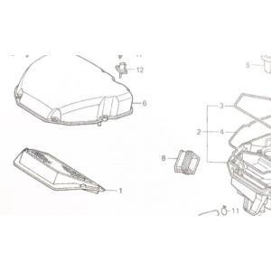 CBR1100XXブラックバード(SC35国内仕様)　エアクリーナーエレメント　(エアフィルター　エ...