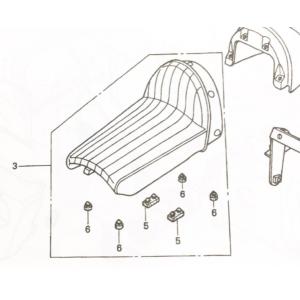 ホンダ　ドリーム50 新品シート 正規品】ホンダ純正部品 77100-GCR-000 ドリーム50 DREAM50