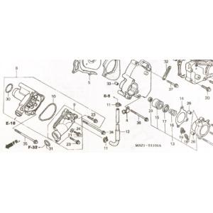 X4(SC38)　ウォーターポンプ　図中(8番)　19200-MAZ-305