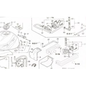 VTR1000F(SC36)　車体番号SC36-1199999まで フューエルコック　(ガソリンコッ...