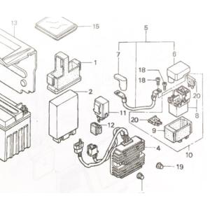ホンダ（HONDA） フュージョン(MF02) フューエルポンプ 図中(1番
