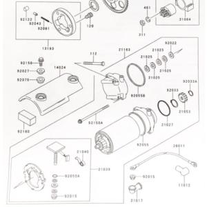 カワサキ（Kawasaki） Z750GP セルモーター SM-8208 純正 中古 バイク