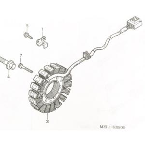 CBR1000RR(SC57)　車体番号SC57-1199999まで(2005年モデルまで)　ステー...