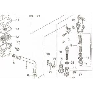 CBR1000RR(SC57)　車体番号SC57-1199999まで リヤブレーキマスターシリンダー...