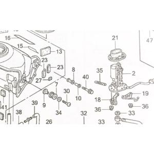 CBR1000RR(SC57)　車体番号SC57-1200001〜(2006年モデル〜)　フューエル...