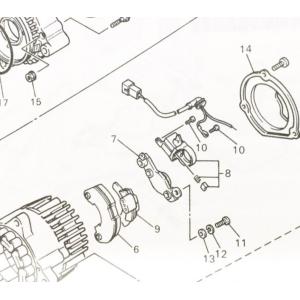 専用(後) ヤマハ発動機 XJR1200/R(4KG) ボルテージレギュレーター 図中(7番) 36Y