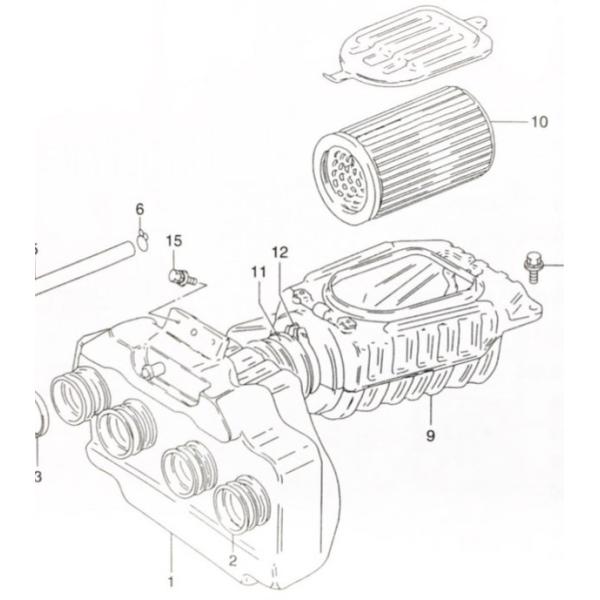 GSX1100Sカタナ(GU76A)　エアクリーナーエレメント (エアフィルター　エアエレメント)　...