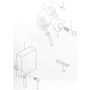 GSX1100Sカタナ(GU76A)　シグナルジェネレーターローター　図中(4番)　33120-49...