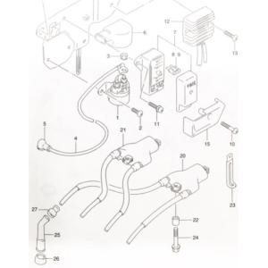 GSX1100Sカタナ(GU76A)　スターティングモーターリレー　(スターターリレー　マグネチックスイッチ)　図中(1番)　31800-49100｜sps310