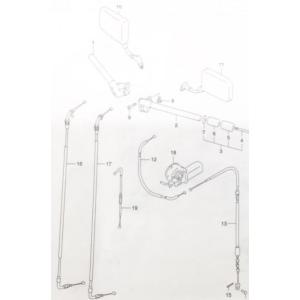 GSX1100Sカタナ(GU76A) アッパーカウルサイドウイング左右 図中(13番