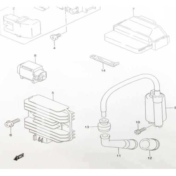 スカイウェイブ250(CJ43A) レクチファイヤアッシ　(レクチファイヤー　レギュレター　 レギュ...