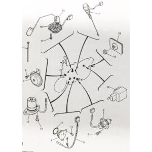 ヤマハ発動機 XJR400R(RH02J) オイルレベルゲージ 図中(12番) 4H7