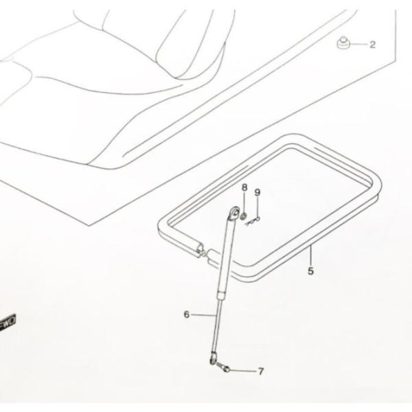 スカイウェイブ250(CJ43A) 2004年モデル以降用　シートダンパ (シートダンパー)　 図中...