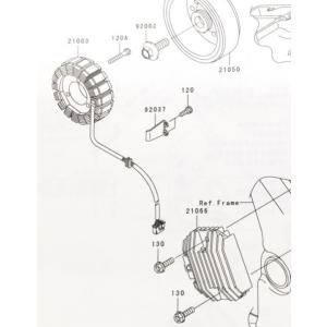 バリオス2(ZR250B)　レギュレーター(レクチファイヤー　レクチファイアー　レギュレター)　図中...