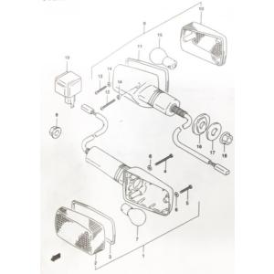 インパルス400(GK79A)　★タイプS　フロントウンイカーアッシ　左右共通　図中(1番)　356...