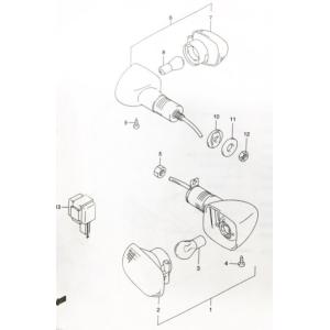 インパルス400(GK79A)　1999年モデル　フロントウンイカーアッシ　★左側　図中(1番)　3...