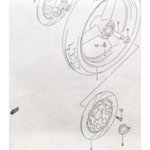 イナズマ400 フロントフォーク オーバーホール キット 1台分 スズキ イナズマ400(GK7BA) フロントフォークオーバーホール