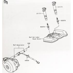 カワサキ（Kawasaki） ニンジャ250(EX250L) イグニッションコイル 1台
