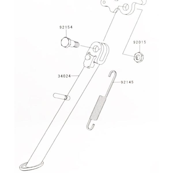 ニンジャ250R(EX250K)　〜2010年モデル　車台番号EX250K-A21795まで　サイド...