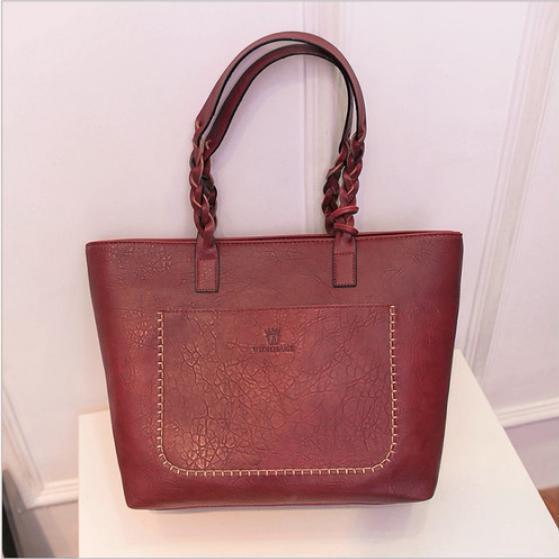 トートバッグ  ワインレッド 大容量 A4サイズ対応 通勤通学 ビジネス デイリー