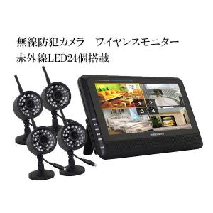 日本アンテナ HDワイヤレスセキュリティーカメラ 充電式モニターセット