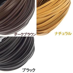 革紐 本革 幅6mmX厚さ2mm 平紐 1m単...の詳細画像1