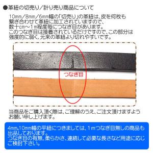 革紐 本革 幅6mmX厚さ2mm 平紐 1m単...の詳細画像4