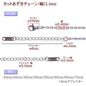 ネックレス チェーン 金属アレルギー対応 ステ...の詳細画像1