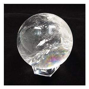 クリスタル(水晶) 丸玉 台座付き 直径 約65mm