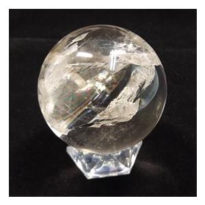 クリスタル(水晶) 丸玉 台座付き 直径 約62mm