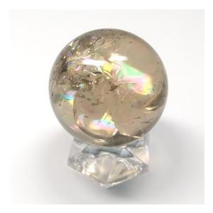 スモーキークォーツ 丸玉 台座付き 直径 約38mm