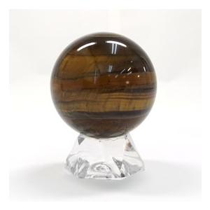 タイガーアイ 丸玉 台座付き 直径 約45mm