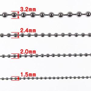 ボールチェーン ステンレス 1.5mm 2mm...の詳細画像1