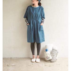 ドルマンスリーブの割烹着　型紙　S　M・L　LLサイズ【型紙/ソーイング/パターン/縫い代付き/割烹着/カジュアル/ワンピース/レディース/かんたん/】