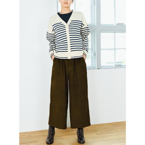 【型紙】 ワイドパンツ (SB-0056)　型紙　S　M　L　LLサイズ【型紙/パターン/縫い代付き...