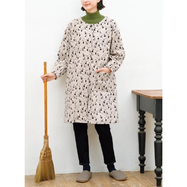 前あきの洋風割烹着　型紙　S　M L LLサイズ 【ブティック社/型紙/4サイズ/レディース/縫い代...