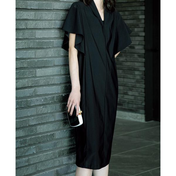 ドレープたっぷりのワンピース designed by UNO(UN-0002)　型紙　S　M　L  ...