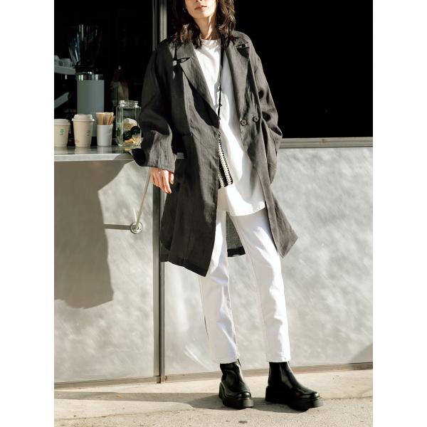 テーラードカラーのコート  designed by UNO(UN-0004)　型紙　S　M　L  L...