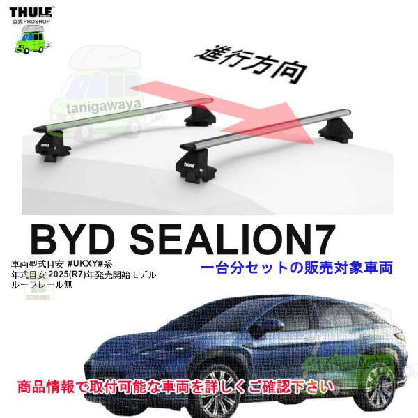 THULE キャリアset BYD シーライオン7  #UKXY#系 RR無 th7105 th71...