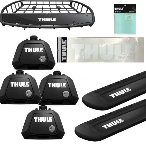 THULE キャリアset キャデラック:SRX T265E RR付車 th710410 th711...