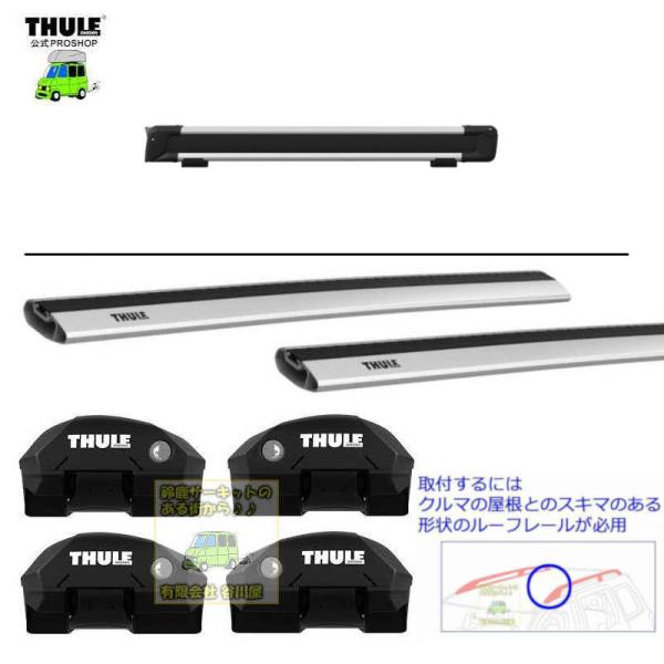 THULEキャリアset SUBARU Forester RR付 SJ5　SJG系 RR付 th72...