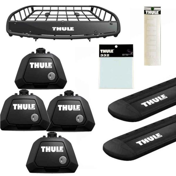 THULE キャリアset トヨタ:ツーリングハイエース: KCH RCH LXH4#W RR付車 ...